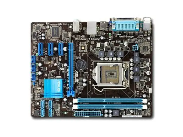 ASUS Main Board Desktop INTEL H61 (S1155,DDR3,VGA,SATA II,LAN,USB 2.0,DVI) u-ATX Box ( P8H61-M_LX ) 