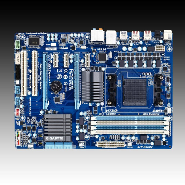 GIGABYTE Main Board Desktop AMD 970A (SAM3,DDR3,SATA III,LAN,USB 2.0) ATX Box ( GA-970A-D3 ) 