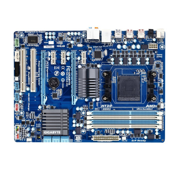 GIGABYTE Main Board Desktop AMD 970A (SAM3,DDR3,SATA III,LAN,USB 2.0) ATX Box ( GA-970A-D3 ) 