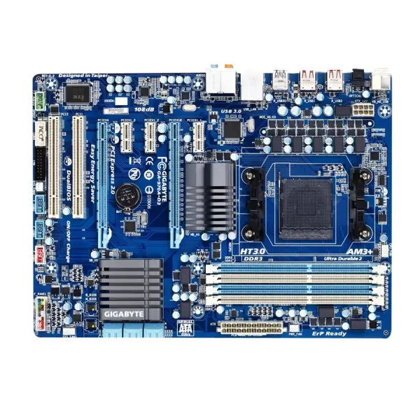 GIGABYTE Main Board Desktop AMD 970A (SAM3,DDR3,SATA III,LAN,USB 2.0) ATX Box ( GA-970A-D3 ) 