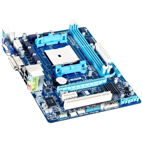 GIGABYTE Main Board Desktop AMD A55 (SFM2, DDR3, LAN,DVIVGA, USB2.0, SATA IIRAID) mATX Retail ( GA-F2A55M-DS2 ) 