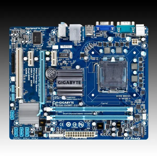 GIGABYTE Main Board Desktop INTEL G41 (S775,DDR3,VGA,SATA II,LAN,USB 2.0,DVI) m-ATX Box ( GA-G41MT-S2P ) 