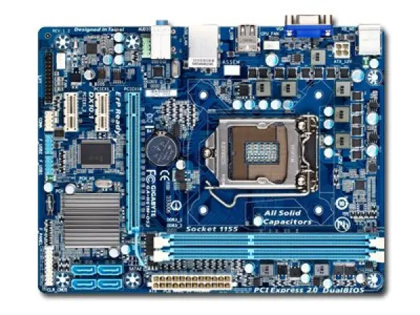 GIGABYTE Main Board Desktop INTEL iH61 (S1155,DDR3,VGA,SATA II,LAN,USB 2.0) mATX Box ( GA-H61M-DS2 ) 