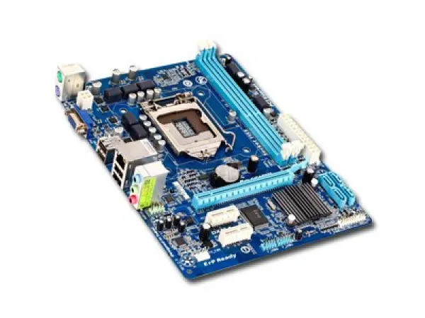 GIGABYTE Main Board Desktop  iH61 (S1155, DDR3, SATA II,PS2,VGA,USB2.0,LAN,Audio Line-In,Audio Line-Out,Microphone-In) mATX Retail ( GA-H61