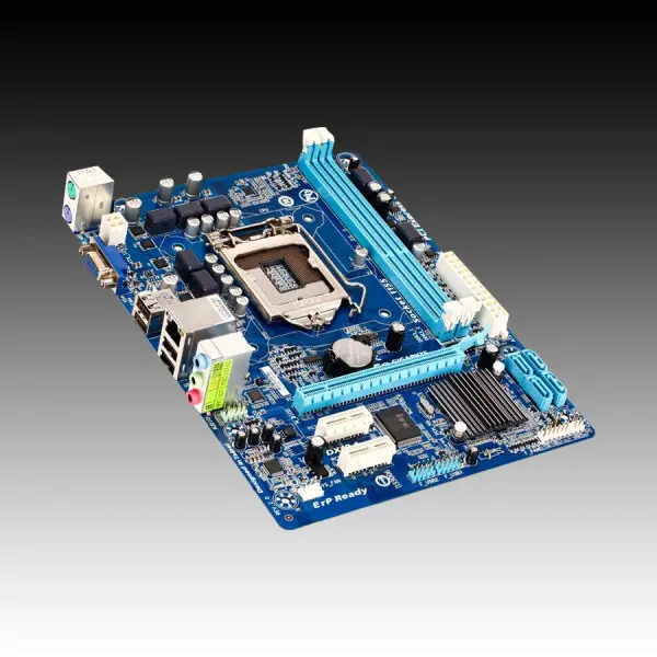 GIGABYTE Main Board Desktop  iH61 (S1155, DDR3, SATA II,PS2,VGA,USB2.0,LAN,Audio Line-In,Audio Line-Out,Microphone-In) mATX Retail ( GA-H61