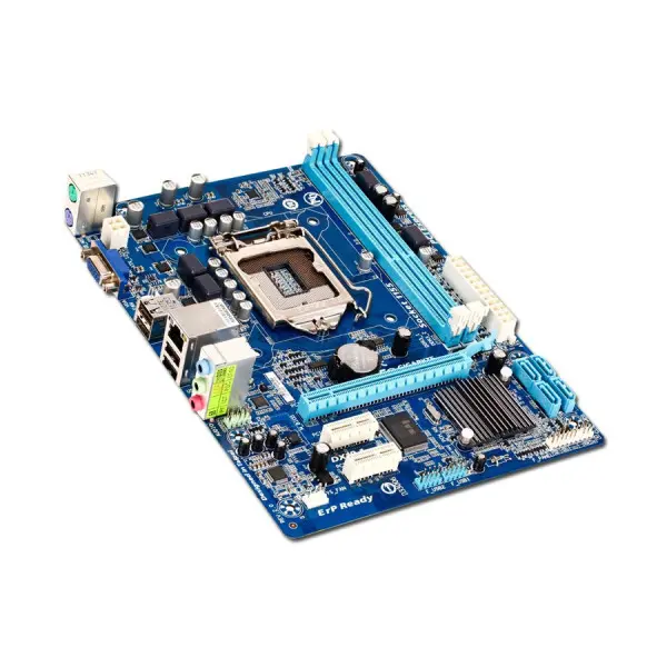 GIGABYTE Main Board Desktop  iH61 (S1155, DDR3, SATA II,PS2,VGA,USB2.0,LAN,Audio Line-In,Audio Line-Out,Microphone-In) mATX Retail ( GA-H61