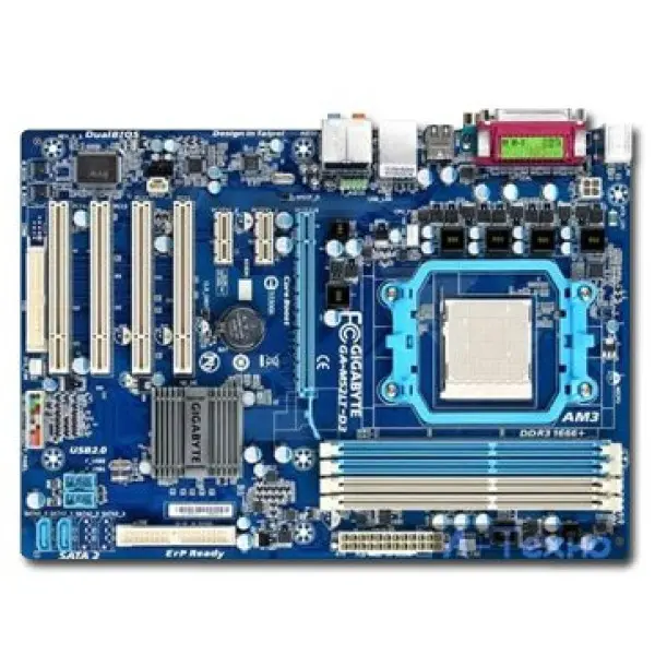 GIGABYTE Main Board Desktop nForce 520 LE (SAM3,DDR3,SATA,LAN,USB 2.0) ATX Box ( GA-M52LT-D3 ) 