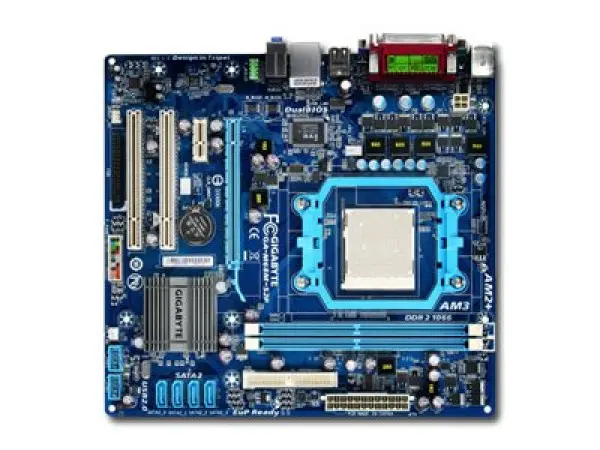 GIGABYTE Main Board Desktop GF 7025nForce 630a (SAM2+,DDR2,VGA,SATA II,LAN,USB 2.0) mATX Box ( GA-M68M-S2P ) 