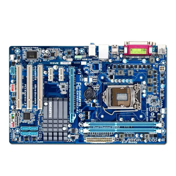 GIGABYTE Main Board Desktop INTEL iH61 (S1155,DDR3,SATA II,LAN,USB 2.0) ATX Box ( GA-P61-DS3-B3 ) 