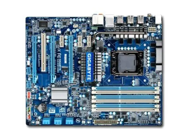 GIGABYTE Main Board Desktop INTEL iX58 (S1366,DDR3,SATA II,LAN,USB 2.03.0) ATX Box ( GA-X58-USB3 ) 
