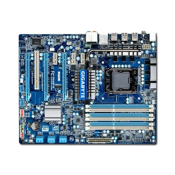 GIGABYTE Main Board Desktop INTEL iX58 (S1366,DDR3,SATA II,LAN,USB 2.03.0) ATX Box ( GA-X58-USB3 ) 