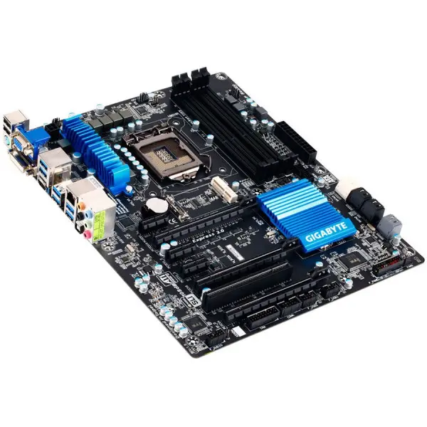 GIGABYTE Main Board Desktop iZ77 (S1155, DDR3, VGA, DVI, PS2, HDMI,USB3.0, USB2.0, LAN, Audio Interface, SATA III, SATA II) ATX Retail ( GA