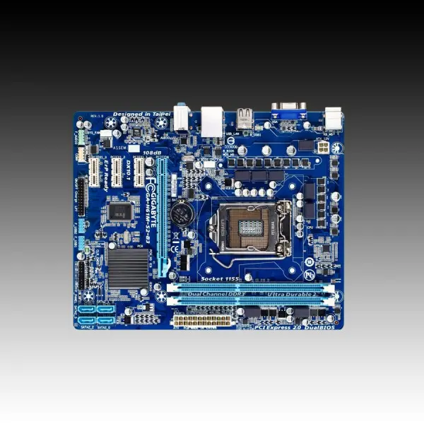GIGABYTE Main Board Desktop INTEL H61 (S1155,DDR3,VGA,SATA IIIII,LAN,USB 2.0,DVI) m-ATX Box ( H61M-S2-B3 ) 