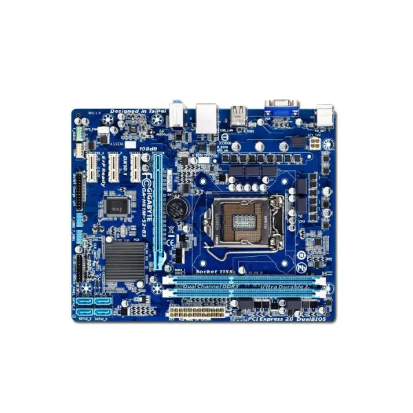 GIGABYTE Main Board Desktop INTEL H61 (S1155,DDR3,VGA,SATA IIIII,LAN,USB 2.0,DVI) m-ATX Box ( H61M-S2-B3 ) 