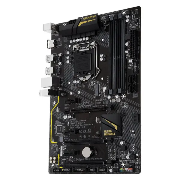GIGABYTE Main Board Desktop Intel  Z270 (S1151, 4xDDR4, Realtek ALC887, 1x101001000 Mbit, 1xPCIEX16, 2xPCIEX4, 3xPCIEX1, 1xM.2, 6xSATA 6Gbs