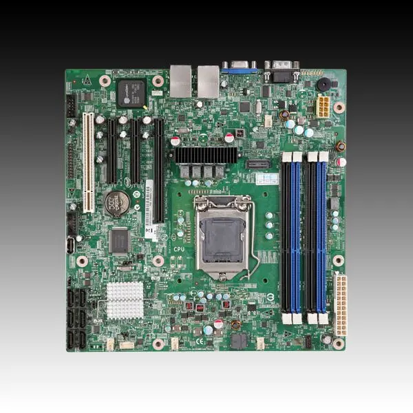 MB INTEL Server Socket-1155 (micro-ATX, 1xE3-1200, 4xDDR3 UDIMM, VGA, 2xGLAN, IPMI 2.0, SW RAID SATA) ( S1200BTSR ) 