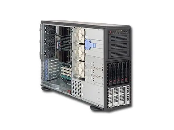 SUPERMICRO Server Platform SYS-8046B-6RF, (incl. X8QB6-F, SC748TQ-R1400B), (4U Rack-Mountable, i7500 4x(S1567), 32xDDR3 ECC Reg, 5 up to 10