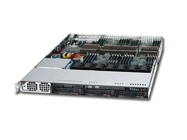 Server SUPERMICRO SuperServer 8046B-TRF (Tower, i7500 (S1567), Bus 6.4GTsec, DDR3, VGA, 3xLAN, 5xUSB2.0, Matrox G200eW 16MBDDR2, 1 Redundan