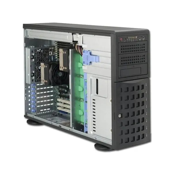 Server SUPERMICRO SuperServer 7046T-H6R (Tower, i5520 (S1366), Bus 6.4GTsec, DDR3 800MHz1066MHz1333MHz, VGA, 2xLAN, 6xSATA, Matrox G200eW, 