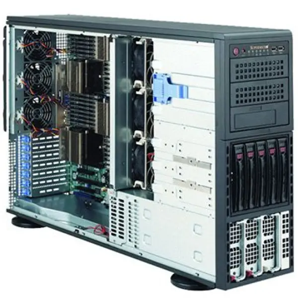 Supermicro server Intel® Xeon® CPU E5-2600 family,up to 512GB DDR3 1600MHz ECC Registered DIMM; 16x DIMM sockets;1200W High Efficiency Powe