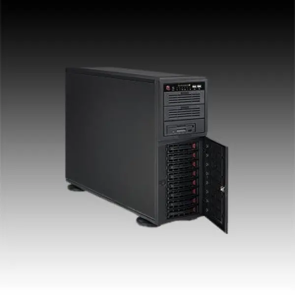 Server SUPERMICRO 7046A-6 (Tower, i5520, iXeon 55005600 Seriess (S1366), Bus 6.4GTsec, DDR3 800MHz1066MHz1333MHz, 2xLAN, 4xUSB2.0, Black), 