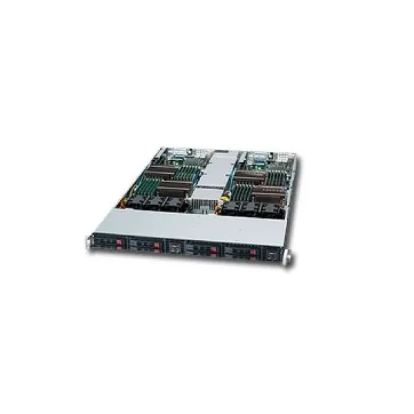 Server SUPERMICRO SuperServer 1026TT-IBQF (Rack-Mountable (S1366), FSB 6.4GTsec, DDR3 SDRAM 800MHz1066MHz1333MHz, VGA, 2xLAN, 4xUSB2.0, 6xS