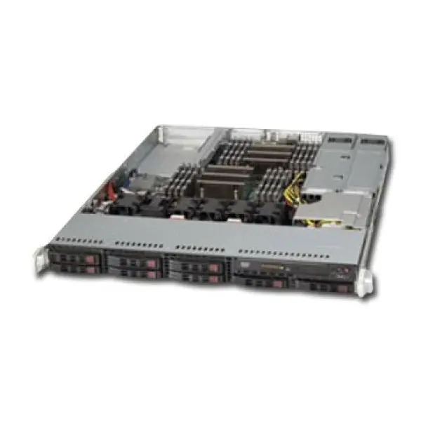 Server SUPERMICRO SuperServer 1027R-WRF (Rack-Mountable, iC602 (S2011), Bus 8GTsec, DDR3 800MHz1066MHz1333MHz1600MHz, VGA, 2xLAN, Matrox G2