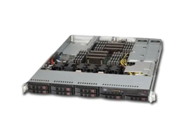 Server SUPERMICRO SuperServer 1027R-WRF (Rack-Mountable, iC602 (S2011), Bus 8GTsec, DDR3 800MHz1066MHz1333MHz1600MHz, VGA, 2xLAN, Matrox G2
