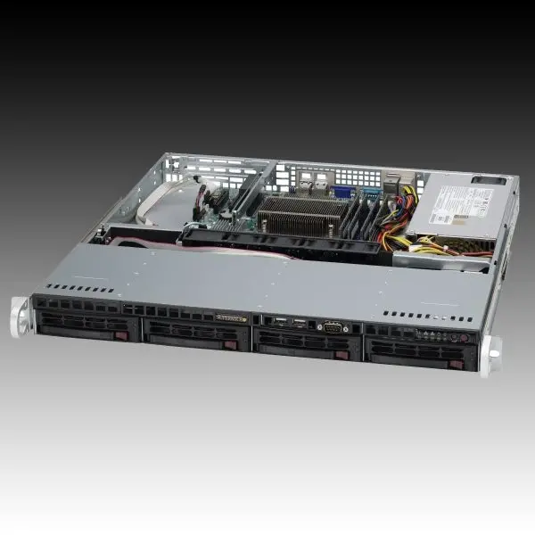 Server SUPERMICRO 5017C-MTF (Rack-Mountable, Intel C202 (Socket 1155), DDR3 SDRAM 1066MHz(PC3-8500)1333MHz(PC3-10600), 1xVGA, 3xLAN, 1U), R