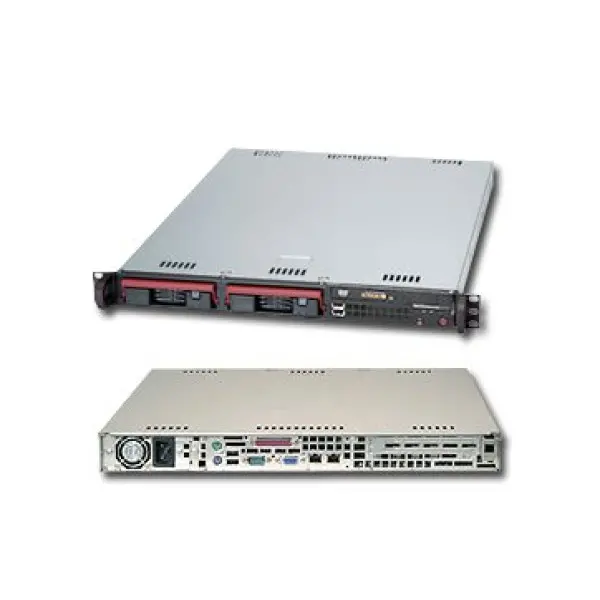 Server SUPERMICRO SuperServer 5017C-TF (Rack-Mountable, iC204 (S1155), DDR3 800MHz1066MHz1333MHz, VGA, 3xLAN, 3xUSB2.0, IPMI Remote Managem