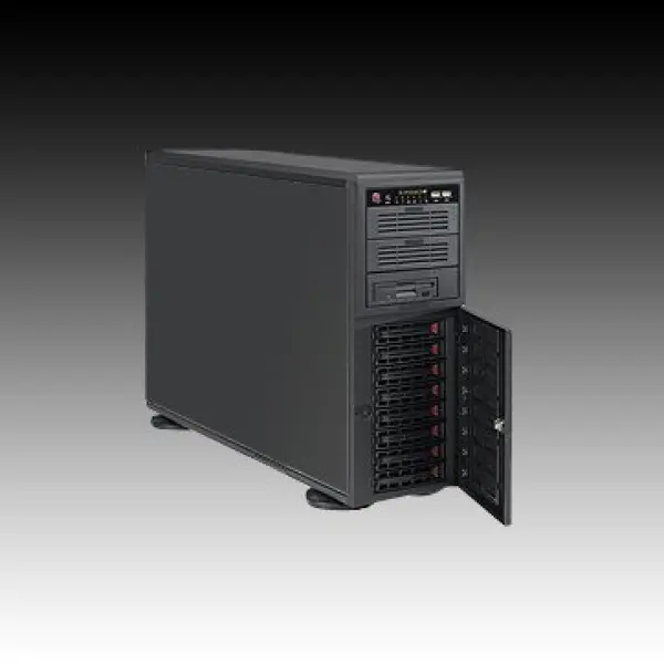 Server SUPERMICRO 5046A-XB (Desktop, iX58 Express (S1366), DDR3 1066MHz800MHz1333MHz1600MHz, 2xLAN, 10xUSB2.0, IEEE1394, Black, 4U), Retail