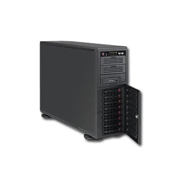 Server SUPERMICRO 5046A-XB (Desktop, iX58 Express (S1366), DDR3 1066MHz800MHz1333MHz1600MHz, 2xLAN, 10xUSB2.0, IEEE1394, Black, 4U), Retail