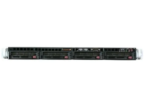 SUPERMICRO Server Platform SYS-6016T-MTHF, (incl. X8DTL-IF, SC813MTQ-600CB), (1U Rack-Mountable, i5500 2x(S1366), 6xDDR3 ECC Reg, 4xHDD 3.5
