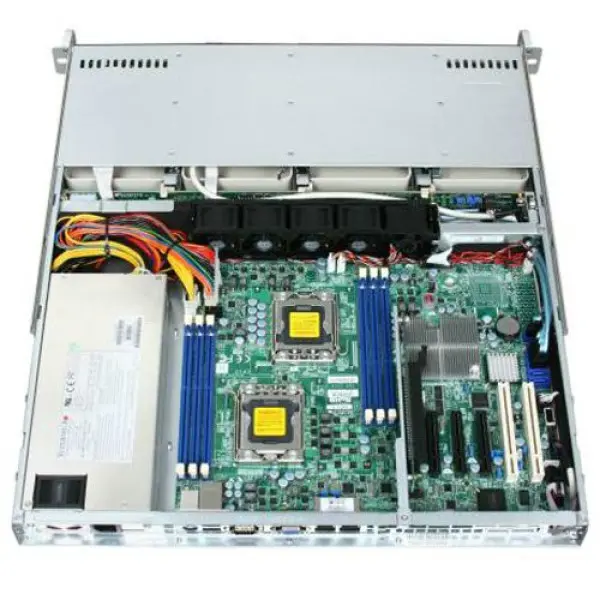 SUPERMICRO Server Platform SYS-6016T-MTHF, (incl. X8DTL-IF, SC813MTQ-600CB), (1U Rack-Mountable, i5500 2x(S1366), 6xDDR3 ECC Reg, 4xHDD 3.5