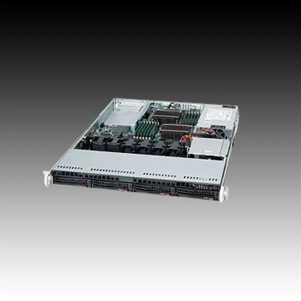 Server SUPERMICRO SuperServer 6016T-NTF (Rack-Mountable, i5520, iXeon (S1366), Bus 6400MTsec, DDR3 1066MHz800MHz1333MHz, DVD-ROM, VGA, 2xLA