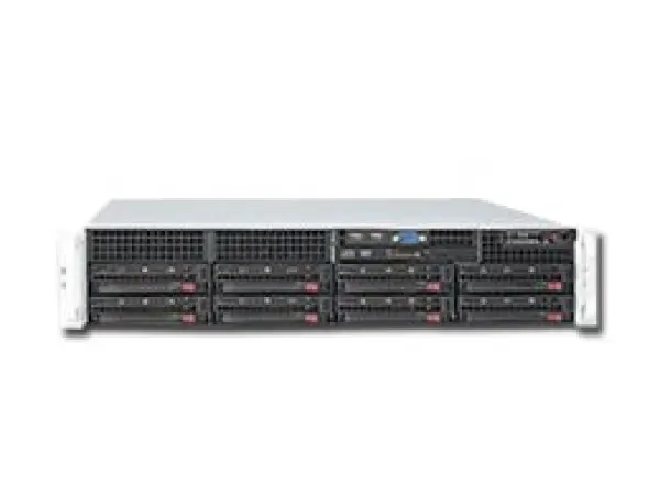 SUPERMICRO Server Platform SYS-6026T-3RF,(incl. X8DT3-F, SC825TQ-R720LPB),(2U Rack-Mountable, i5500 2x(S1366), 12xDDR3 ECC Reg, 8xHDD 3.5,D