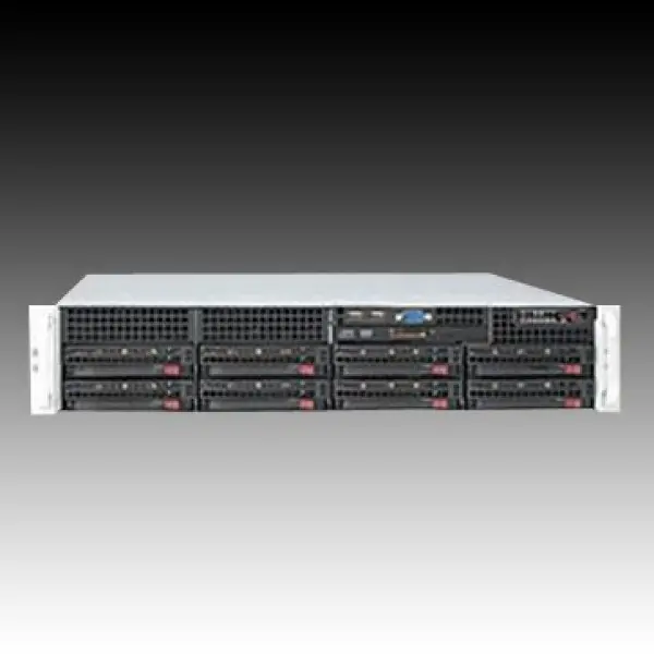 SUPERMICRO Server Platform SYS-6026T-3RF,(incl. X8DT3-F, SC825TQ-R720LPB),(2U Rack-Mountable, i5500 2x(S1366), 12xDDR3 ECC Reg, 8xHDD 3.5,D