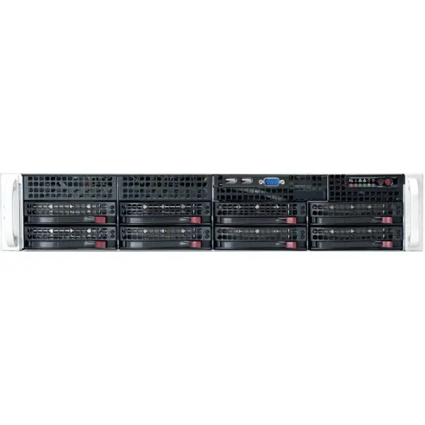 SUPERMICRO Server Platform SYS-6026T-URF, (incl. X8DTU-F, SC825TQ-R720UB), (2U Rack-Mountable, i5520, 2x(S1366), 12xDDR3 ECC Reg, 8xHDD 3.5