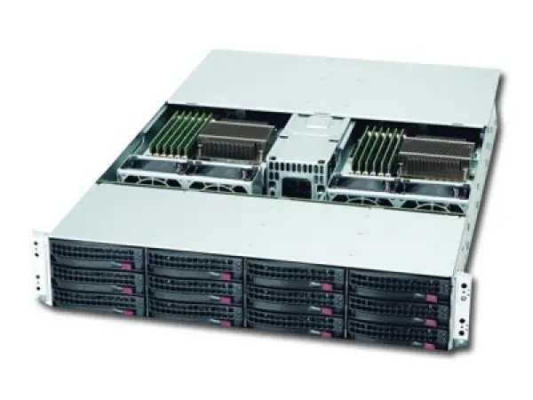 Server SUPERMICRO SuperServer SYS-6026TT-D6RF (Rack-Mountable, i5520 (S1366), Bus 6.4GTsec, DDR3 800MHz1066MHz1333MHz, VGA, 3xLAN, 2xUSB2.0