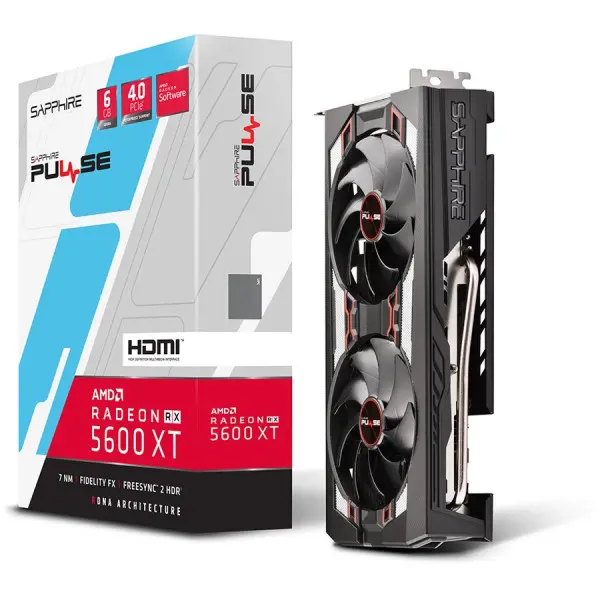 SAPPHIRE PULSE RADEON RX 5600 XT 6G GDDR6 HDMI  TRIPLE DP OC WBP (UEFI) ( 11296-01-20G ) 