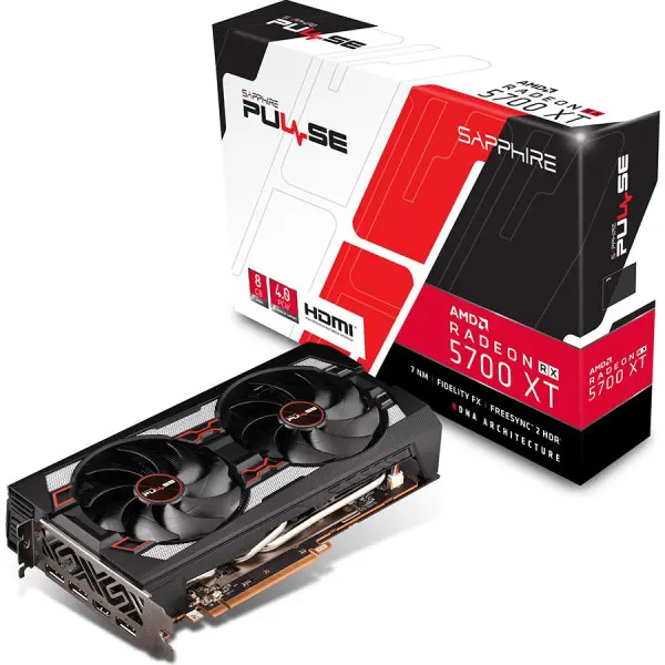 SAPPHIRE PULSE RADEON RX 5700 XT 8G GDDR6 HDMI  TRIPLE DP OC W BP (UEFI) ( 11293-01-20G ) 