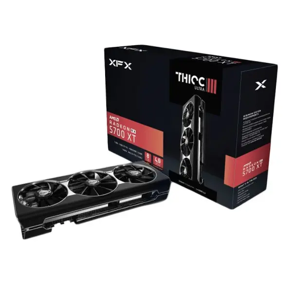 XFX Radeon RX 5700 XT THICC III Ultra 8GB GDDR6, DX12 VR Ready, 3xDP HDMI, PCI-E ( RX-57XT8TBD8 ) 