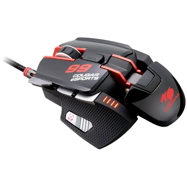 COUGAR 700M eSPORTS RED gaming mouse,RGB,8200 DPI,32-bit ARM Cortex-M0,On-board memory 512KB,AluminumPlastic,Software COUGAR UIX System,OMR