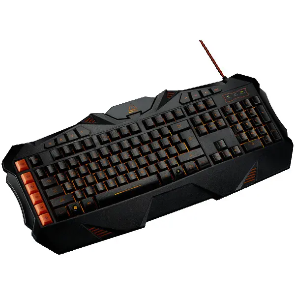 CANYON Wired multimedia gaming keyboard with lighting effect, Marco setting function G1-G5 five keys. Numbers 118keys, US layout, cable len