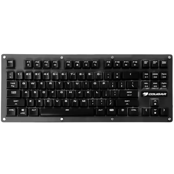 COUGAR PURI TKL Red Switches Cherry MX Mechanical Gaming Keyboard,N-key rollover(USB mode support),Key Backlight White LED,1000Hz1ms Pollin