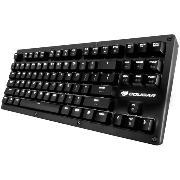 COUGAR PURI TKL Red Switches Cherry MX Mechanical Gaming Keyboard,N-key rollover(USB mode support),Key Backlight White LED,1000Hz1ms Pollin