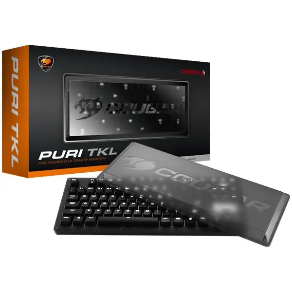 COUGAR PURI TKL Red Switches Cherry MX Mechanical Gaming Keyboard,N-key rollover(USB mode support),Key Backlight White LED,1000Hz1ms Pollin