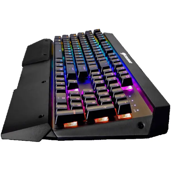 COUGAR ATTACK X3 SPEEDY Silver Cherry MX RGB Backlit Mechanical Gaming Keyboard, N-key rollover, Full key backlight-(RGB, 16.8 million colo