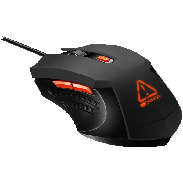 CANYON 3in1 Gaming set, Keyboard with lighting effect(118 keys), Mouse with logo RGB(DPI 800120024003200), Mouse Mat with size 350*250*3mm,