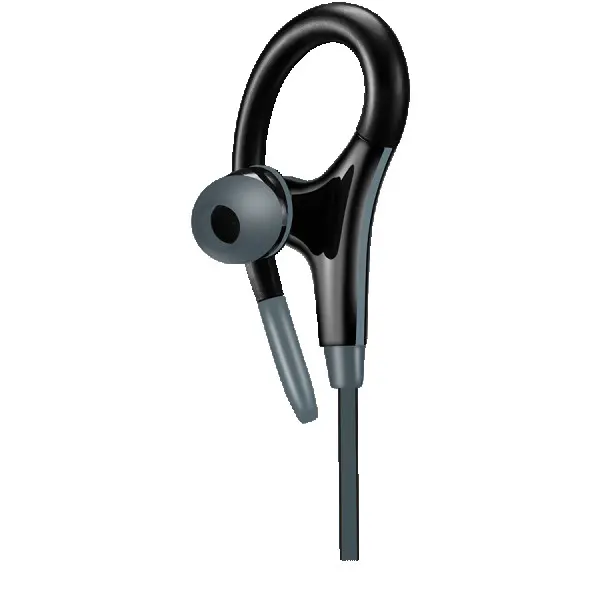 CANYON Stereo sport earphones with microphone, cable length 1.2m, Black, 32*58*25mm, 0.017kg ( CNS-SEP2B ) 